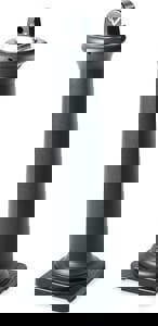 GroundsKeeper Tuscan Receptacle, 22.05 gal, 13 dia x 38.38h, Black